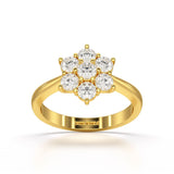 1 CT Round Cut Lab Diamond Ring