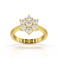 1 Carat Round Cut Lab Diamond Ring Jama Jewels
