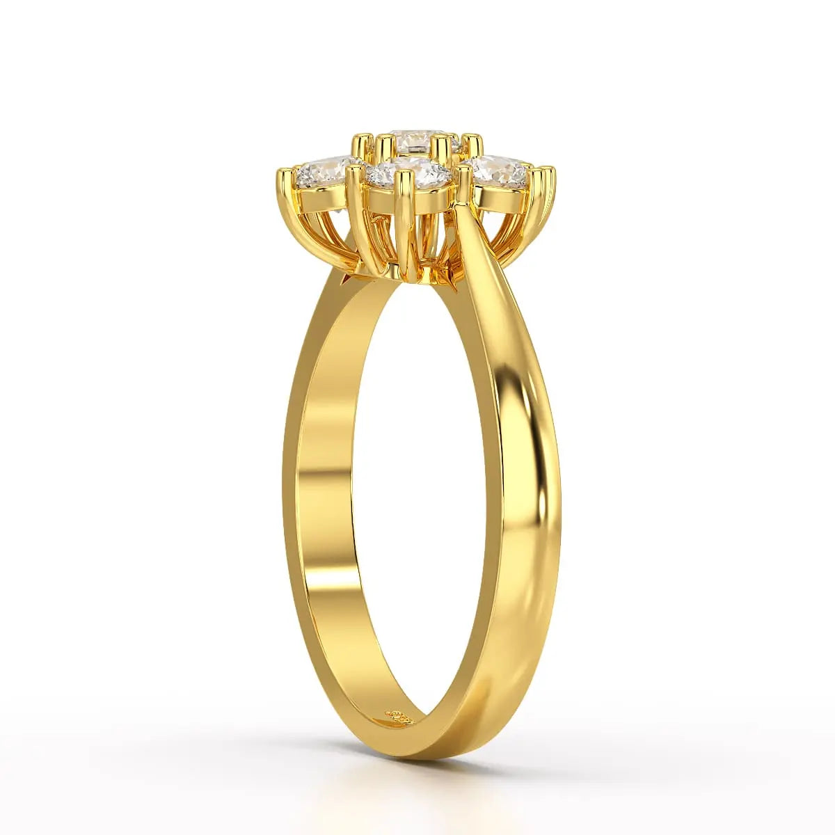 1 Carat Round Cut Lab Diamond Ring Jama Jewels