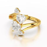 2.04 CT Heart Cut Lab Diamond Ring