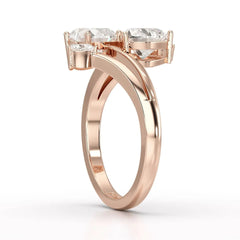 2.04 CT Heart Cut Lab Diamond Ring Jama Jewels