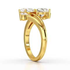2.04 CT Heart Cut Lab Diamond Ring Jama Jewels