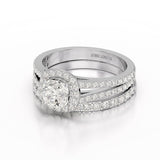 2.12 CT Cushion Cut Halo Lab Diamond  Ring