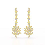 2.15 CT Lab Diamond Dangle Wedding Earring
