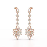 2.15 CT Lab Diamond Dangle Wedding Earring