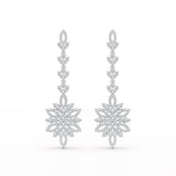 2.15 CT Lab Diamond Dangle Wedding Earring