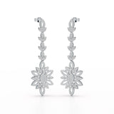 2.15 CT Lab Diamond Dangle Wedding Earring