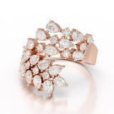 2.1 CT Lab Diamond Pear Cut Fancy Ring