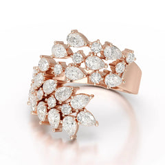 2.1 CT Lab Diamond Pear Cut Fancy Ring Jama Jewels