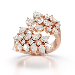 2.1 CT Lab Diamond Pear Cut Fancy Ring Jama Jewels