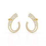 2.2 CT Lab Diamond Marquise Cut Stud Earrings