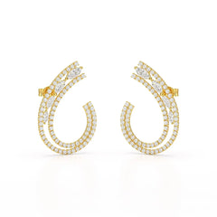 2.2 CT Lab Diamond Marquise Cut Stud Earrings Jama Jewels