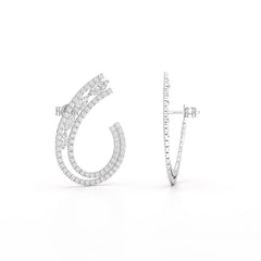 2.2 CT Lab Diamond Marquise Cut Stud Earrings Jama Jewels