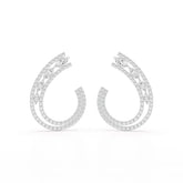 2.2 CT Lab Diamond Marquise Cut Stud Earrings