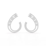 2.2 CT Lab Diamond Marquise Cut Stud Earrings