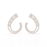 2.2 CT Lab Diamond Marquise Cut Stud Earrings