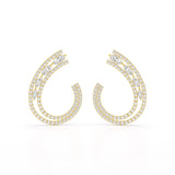 2.2 CT Lab Diamond Marquise Cut Stud Earrings