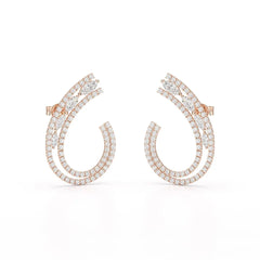 2.2 CT Lab Diamond Marquise Cut Stud Earrings Jama Jewels
