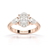 2.2 CT Three Stone Lab Diamond Ring