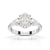 2.2 CT Three Stone Lab Diamond Ring