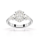2.2 CT Three Stone Lab Diamond Ring