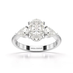 2.2 CT Three Stone Lab Diamond Ring