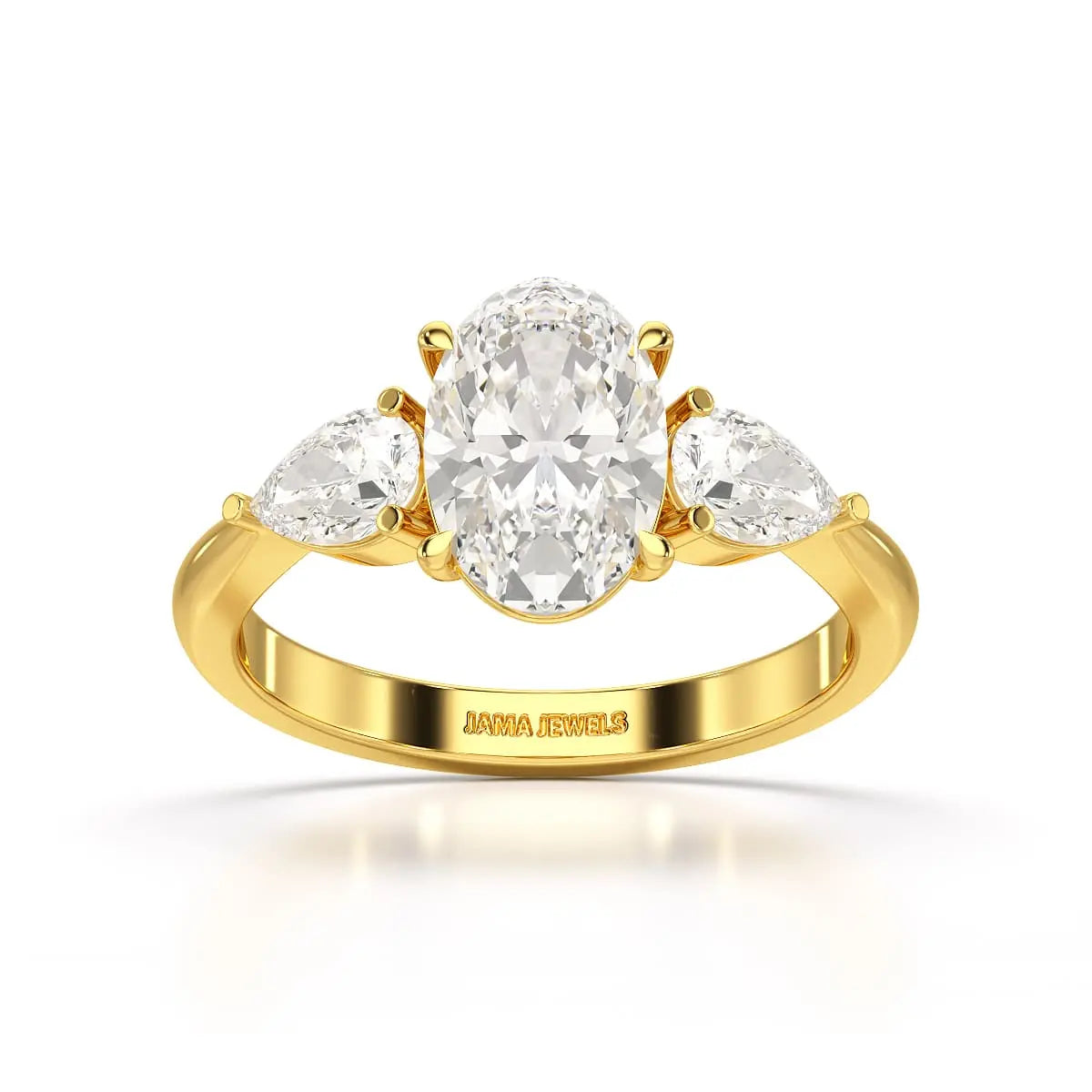 2.2 CT Three Stone Lab Diamond Ring