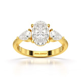 2.2 CT Three Stone Lab Diamond Ring