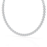 6.77 Carat Lab Diamond Riviere Necklace