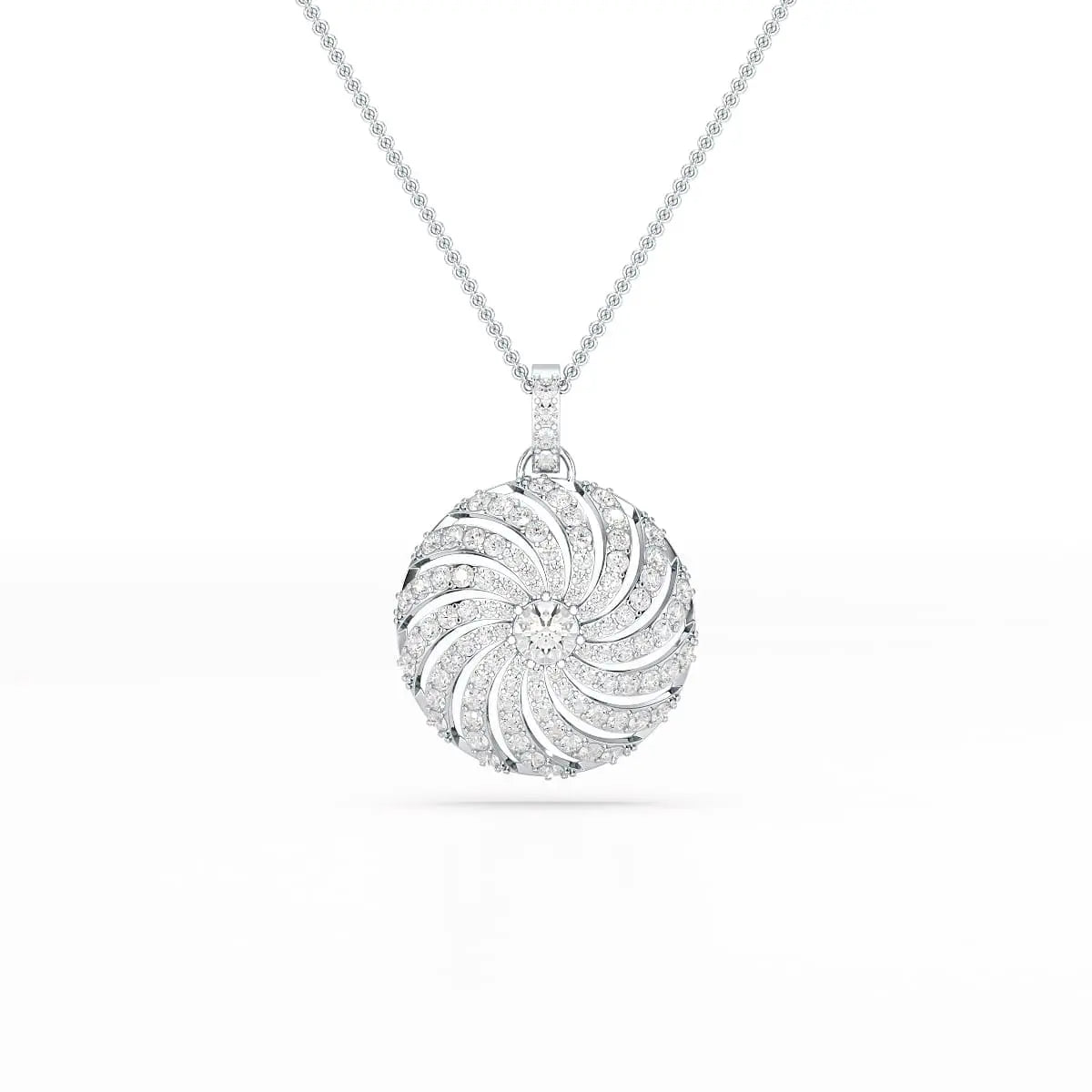 2.33 CT Round Cut Lab Diamond Earring and Pendant Set