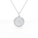 2.33 CT Round Cut Lab Diamond Earring and Pendant Set