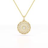 2.33 CT Round Cut Lab Diamond Earring and Pendant Set