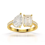 2.36 CT Two Stone Lab Diamond Ring