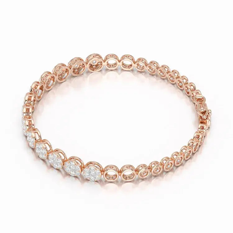 2.49 CT 18KT Lab Diamond Women's Bracelet