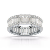 2.54 CT Baguette Cut Lab Diamond Classic Ring