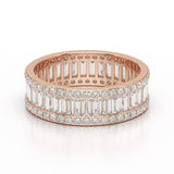 2.54 CT Baguette Cut Lab Diamond Classic Ring