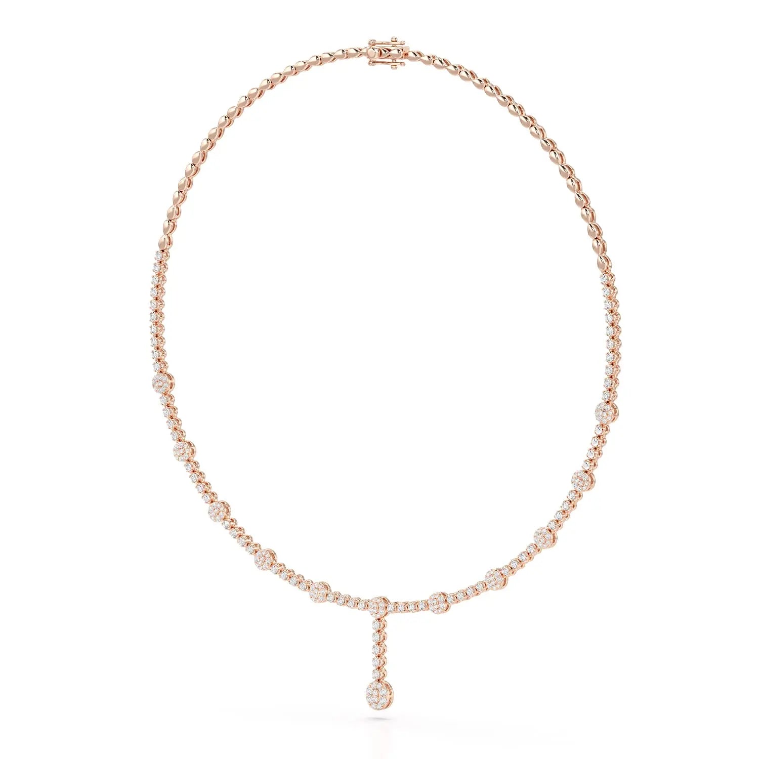 2.4 CT Lab Diamond Drop Necklace Jama Jewels