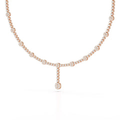 2.4 CT Lab Diamond Drop Necklace Jama Jewels