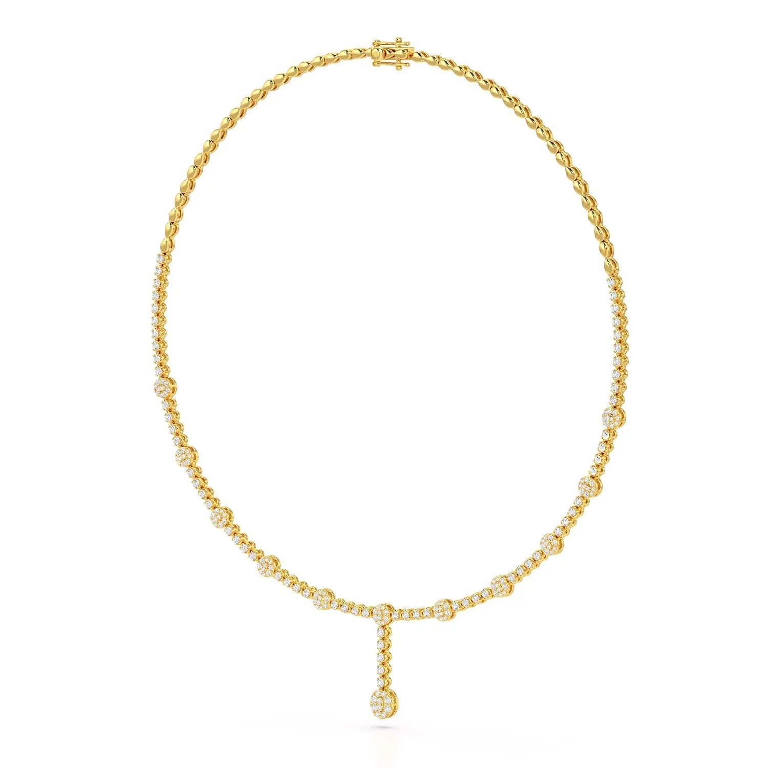 2.4 CT Lab Diamond Drop Necklace Jama Jewels