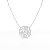 2.57 CT Pear Cut Flower Lab Diamond Pendant