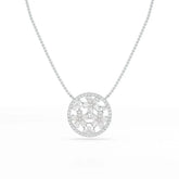 2.57 CT Pear Cut Flower Lab Diamond Pendant