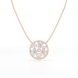 2.57 CT Pear Cut Flower Lab Diamond Pendant