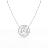 2.57 CT Pear Cut Flower Lab Diamond Pendant