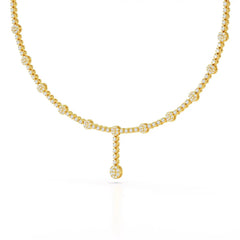 2.4 CT Lab Diamond Drop Necklace Jama Jewels