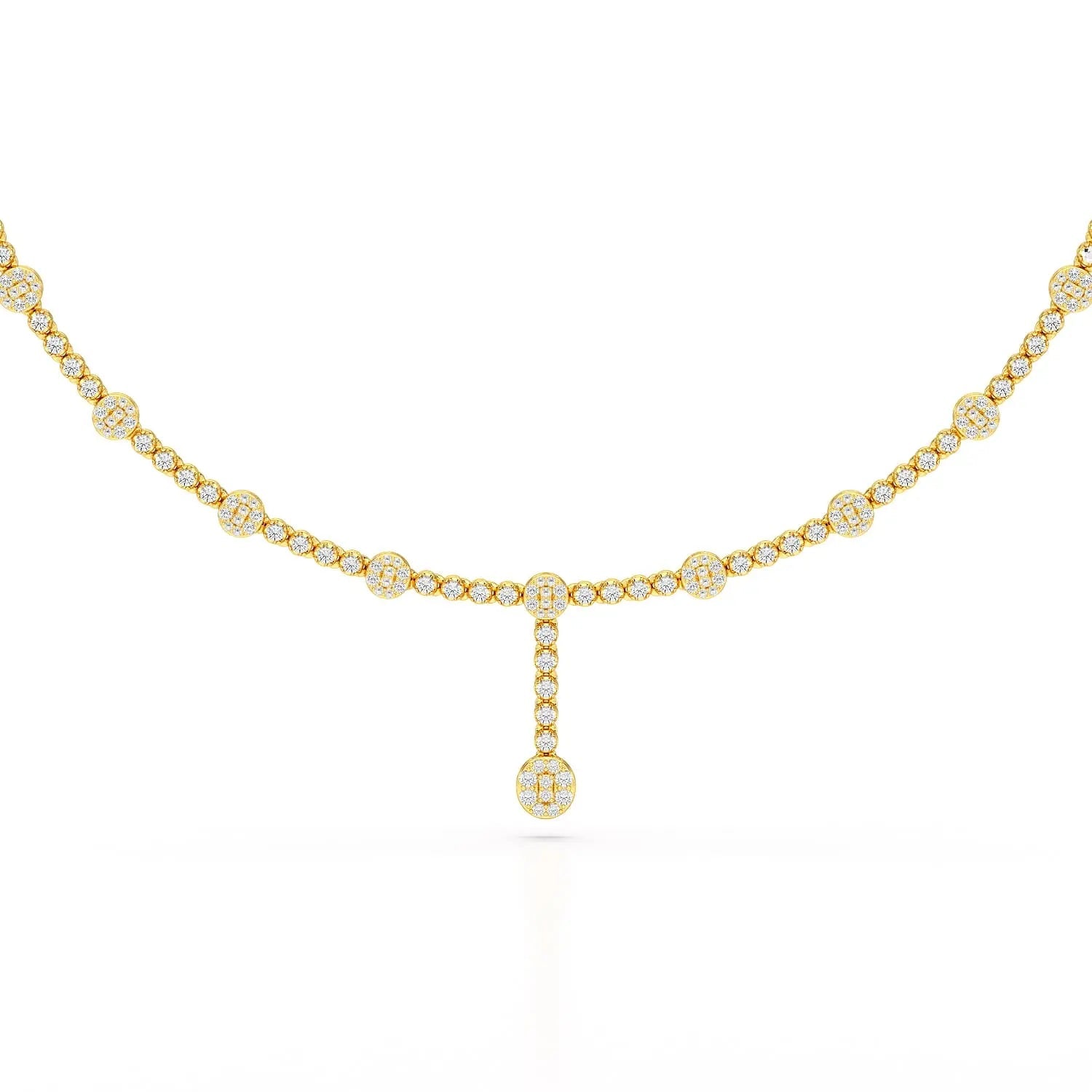 2.4 CT Lab Diamond Drop Necklace Jama Jewels