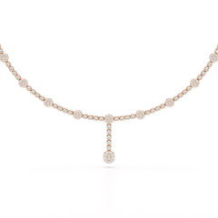 2.4 CT Lab Diamond Drop Necklace Jama Jewels