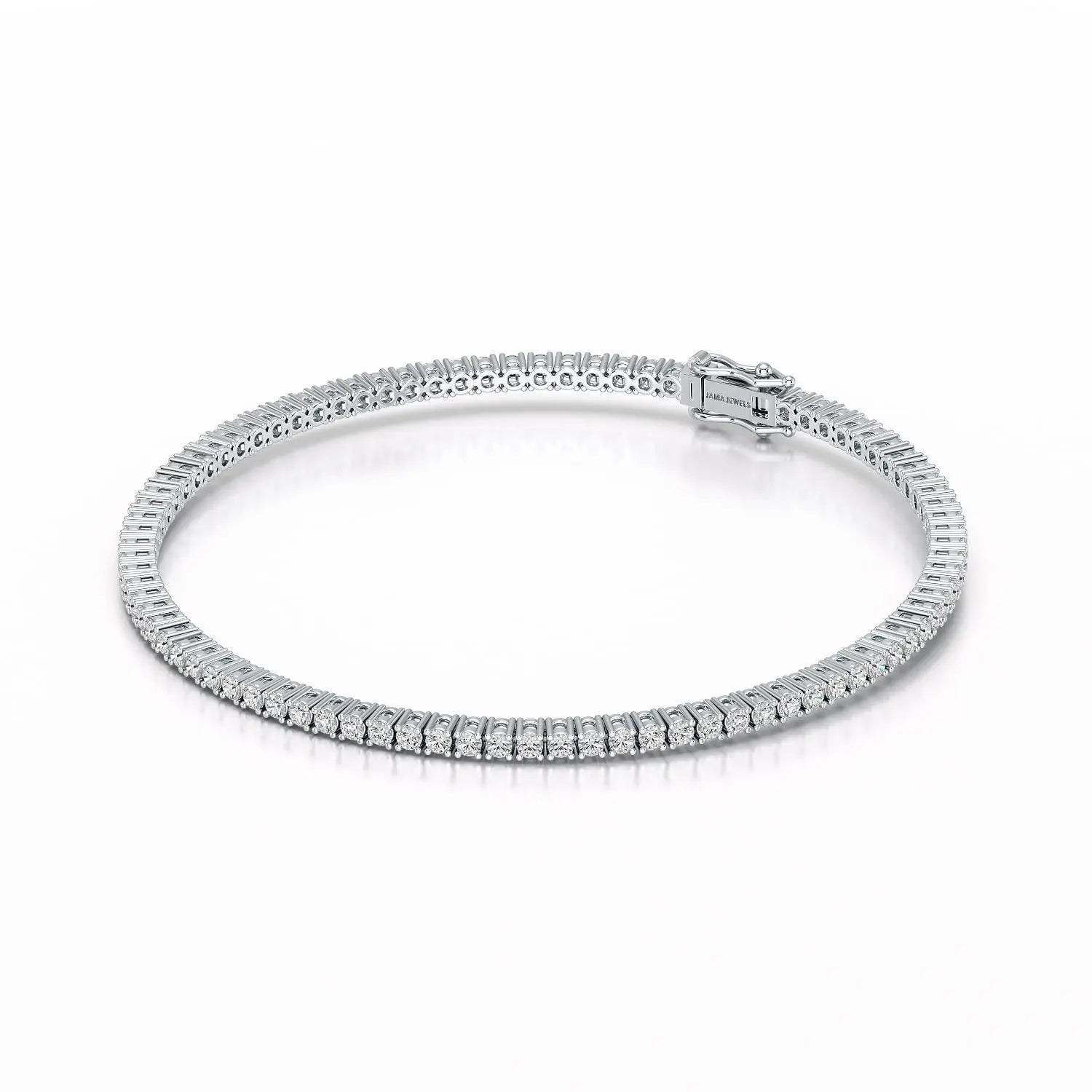 2.15 CT Round cut Lab Diamond Tennis Bracelet Jama Jewels