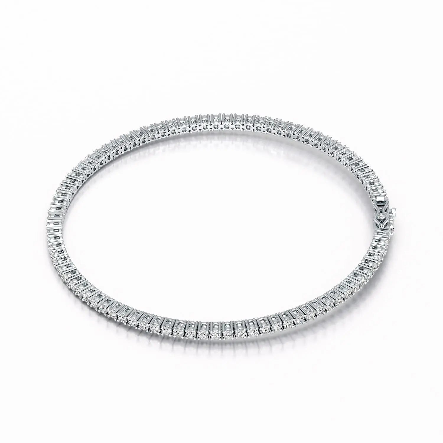 2.15 CT Round cut Lab Diamond Tennis Bracelet Jama Jewels