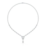 2.65 CT Baguette Cut Lab Grown Diamond Necklace