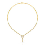 2.65 CT Baguette Cut Lab Grown Diamond Necklace